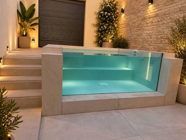 Piscina a medida en Barcelona: resultado final.