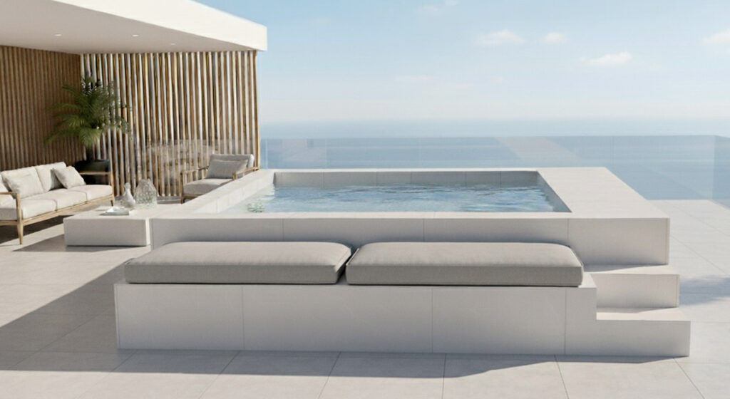 PiscinPiscina elevada ligera sin obras modelo Alborán – Aticpool a modelo Alborán