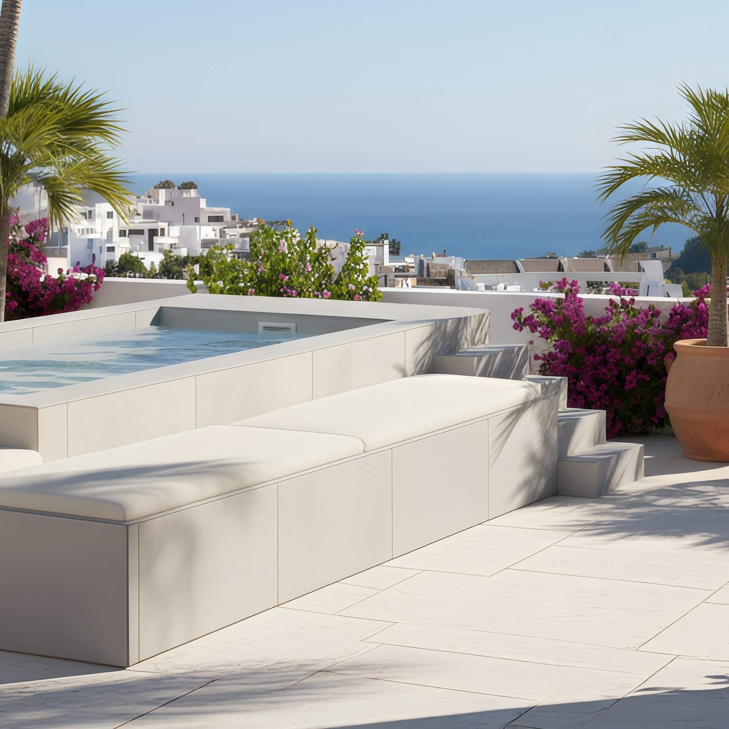 Piscina Alborán elevada ligera sin obras