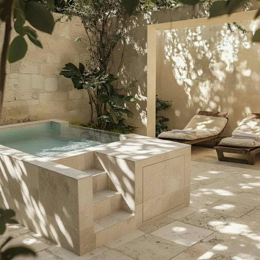 Piscina Egeo elevada ligera sin obras